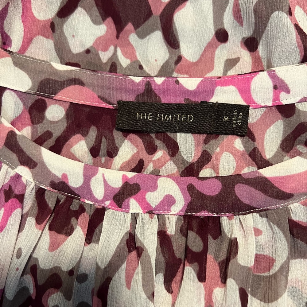 The Limited Pink Camo Blouse